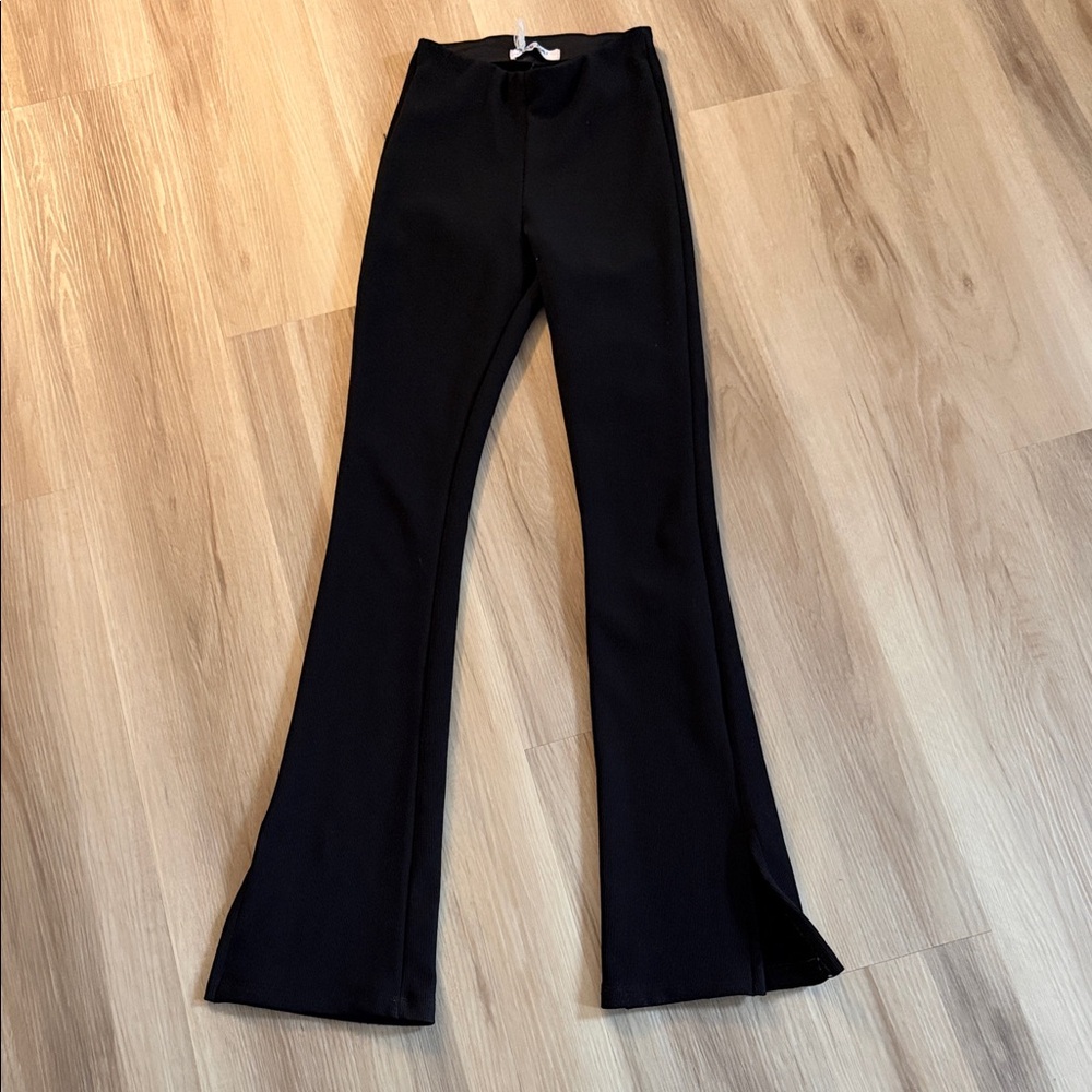 Project Social T Black Ribbed Waistband Pants